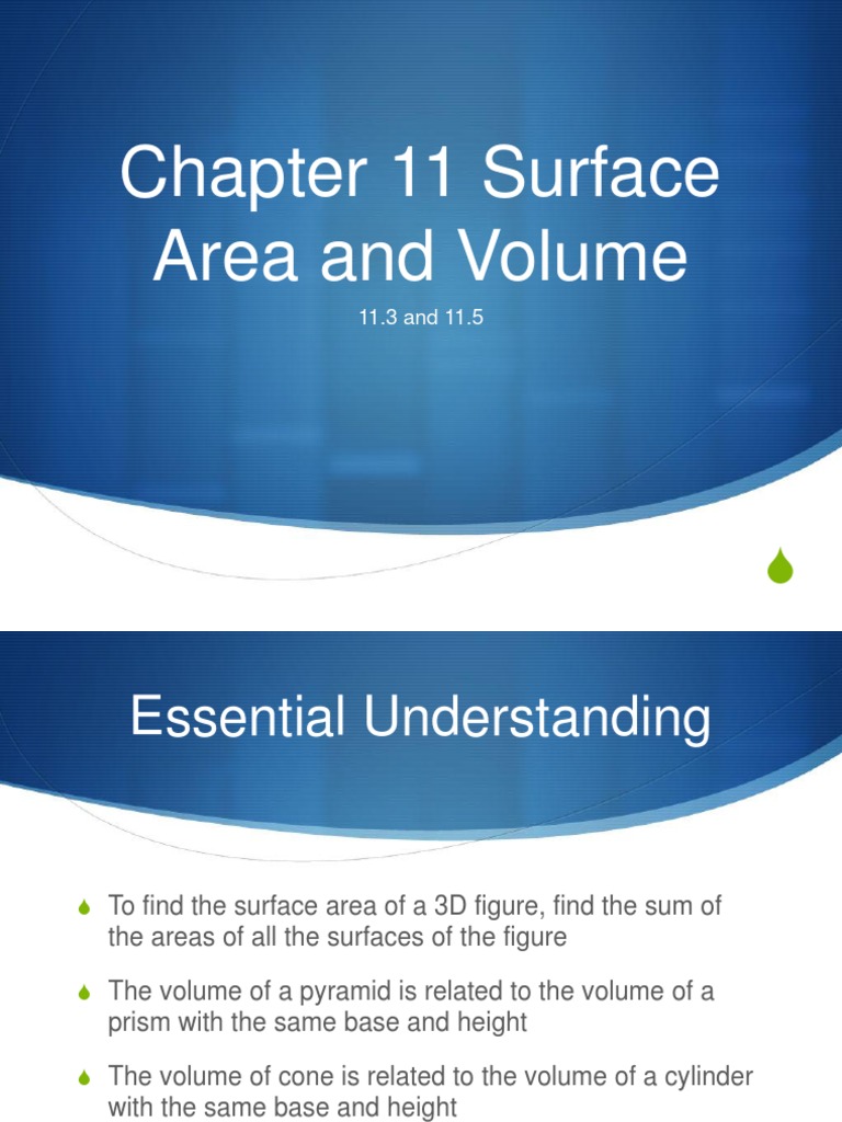 Surface Area and Volume of Pyramids and Cones | PDF