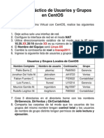 3.2 Ejercicio N°2 - Usuarios, Grupos y Permisos en CentOS