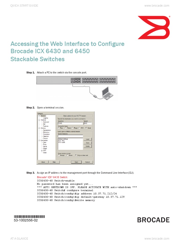 ICX6430-6450 07400 QuickStartGuide | PDF | Network Switch | Router ...