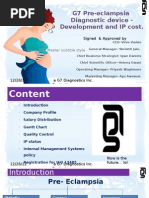 G7 Pre-Eclampsia Diagnostic Device - Development and IP Cost