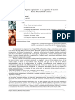 Piquetes y Piqueteros en La Argentina de La Crisis