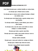 Desejos de Natal do 3.º H