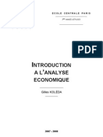 Introduction À L'analyse Économique