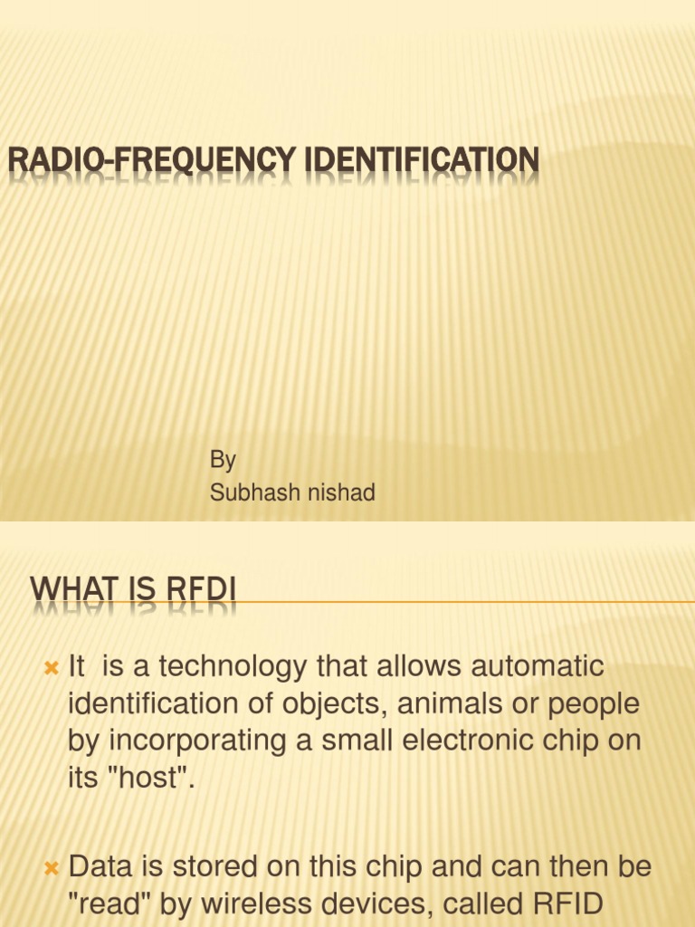 Understanding RFID Technology | PDF