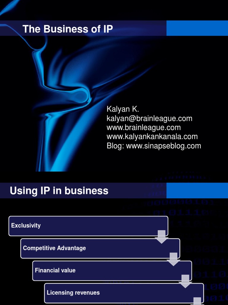 The Business of IP | PDF | License | Patent Infringement