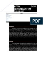 Automated Toll Collection Syatem: Department of Cse, Buet