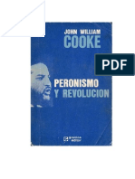 John William Cooke - Peronismo y Revolucion