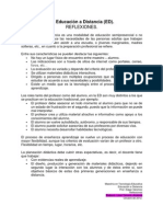 Educación A Distancia Módulo 1 - Reflexión