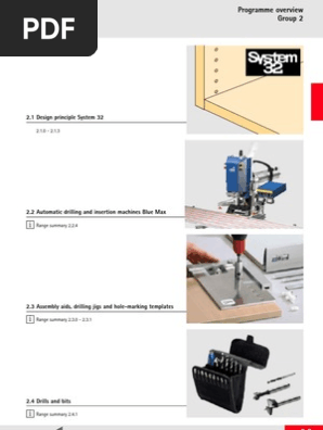 35309126 Hettich Assembly Machinery Drilling Drill