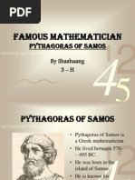 Famous Mathematician: Pythagoras of Samos