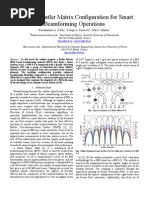 Improved Butler Matrix Configuration For Smart Beamforming Operations