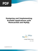 Designing and Implementing Scalable Applications With Memcached and MySQL