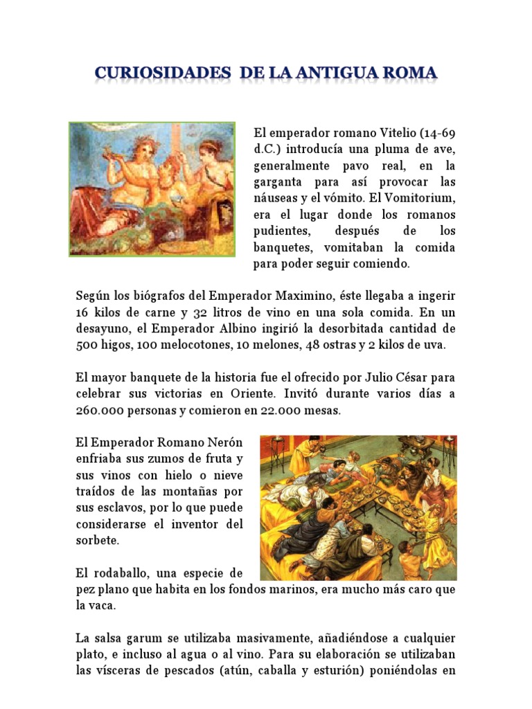 Datos Sobre La Historia De La Antigua Roma Curiosidades De La Antigua