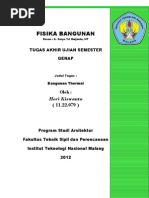 Download Tugas Fisika Bangunan by Hery Kiswanto SN118099184 doc pdf