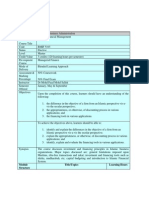 Islamic Financial Management OUM Outline