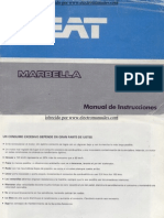 SEAT Marbella 1987 Manual