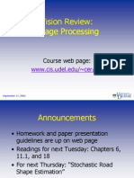 Vision Review: Image Processing: Course Web Page