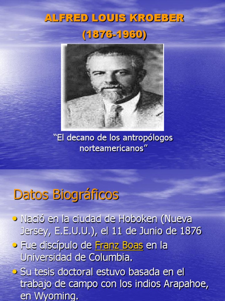 Alfred Louis Kroeber Society Science