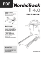 NordicTrack t4 Treadmill Manual