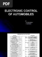 Electronic Control of Automobiles: K.Niharika V.Sindhu