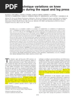 Download Effects of technique variations on knee biomechanics during the squat and leg press  by Damiano Molinaro SN118121705 doc pdf