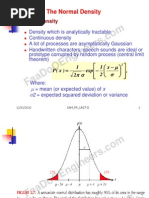 UNIT-III The Normal Density