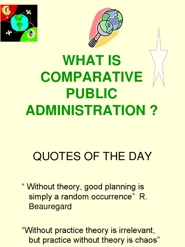 What Is Comparative Public Administration