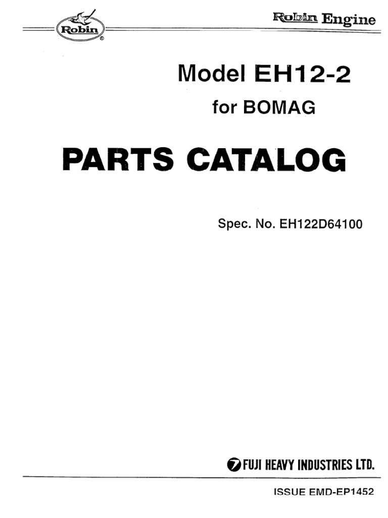 BOMAG EH12-2D Parts Specification | PDF