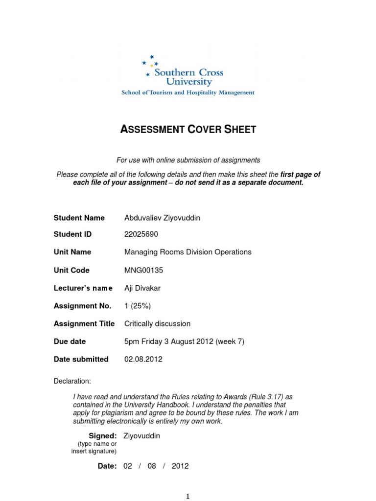 Room Division Management Insights | PDF | Outsourcing | Audit