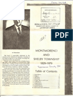 Montmorenci and Shelby Townships 1829-1979