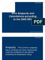 Wire Ampacity Calculations and NEC Requirements