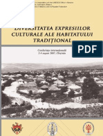 Diversitatea Expresiilor Culturale Ale Habitatului Tradiţional Din Republica Moldova