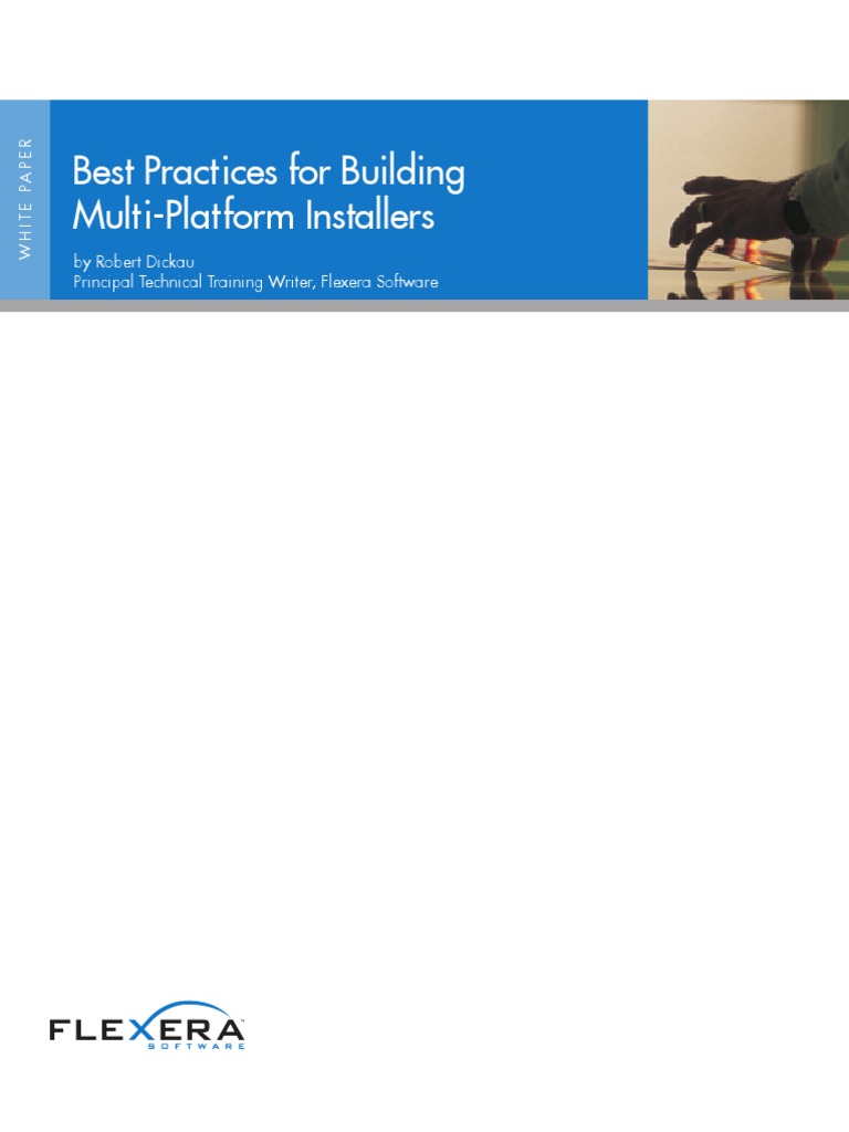 InstallAnywhere White Paper MultiPlatform Installers | PDF | Cross ...