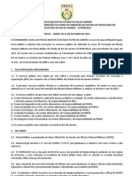 EDITAL CONCURSO OFICIAL DA POLÍCIA MILITAR DO ESTADO DO RIO DE JANEIRO