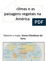 Os Climas e As Paisagens América