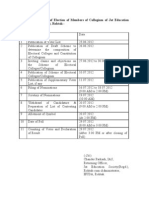 Schedule of Election Jat Dducation Society