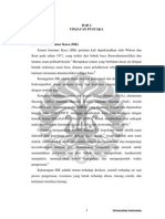 3 Universitas Indonesia
BAB 2
TINJAUAN PUSTAKA
2.1. Semen Ionomer Kaca (SIK)
Semen Ionomer Kaca (SIK) pertama kali diperkenalkan oleh Wilson dan
Kent pada tahun 1971, yang terdiri dari bubuk kaca fluoroaluminosilikat dan
larutan asam polikarboksilat.3 Merupakan semen yang berbahan dasar air dengan
bentuk reaksinya asam basa, dimana asam polialkenoat sebagai asam dan kaca
kalsium stronsium aluminosilikat sebagai basa.6
Keunggulan SIK adalah dapat melekat pada email dan dentin secara khemis,
biokompatibel, dapat melepas fluor, dan koefisien ekspansi termalnya sama
dengan struktur gigi.7
Komposisi bubuknya terdiri dari kuarsa (SiO2), alumina (Al2O3), aluminium
fluorida (AlF3), kalsium fluorida (CaF2), natrium fluorida (NaF), kriolit
(Na3AlF6), dan aluminium fosfat (AlPO4), yang digabung dengan cara dipanaskan
hingga suhu 1100–1500°C sehingga membentuk kaca yang homogen dengan
bentuk ikatan SiO2Al2O3CaF2Na3AlF6AlPO4.
8 Untuk memberikan sifat radiopak
maka ditambahkan lant