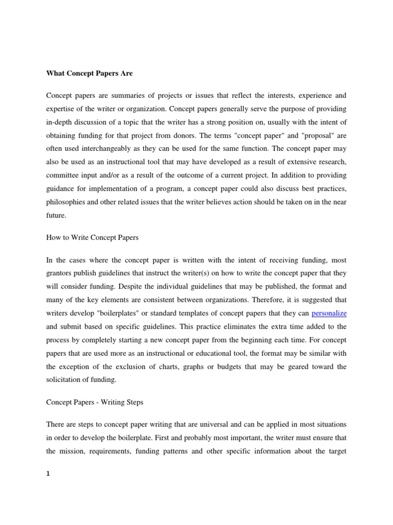 concept paper Thesis Citation