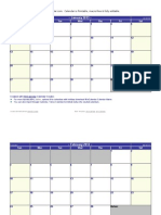 Calendário Word 2013