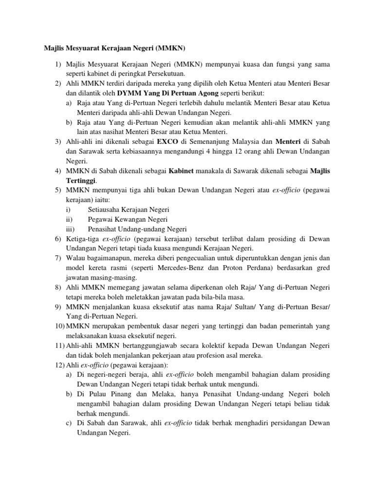 Majlis Mesyuarat Kerajaan Negeri Pdf