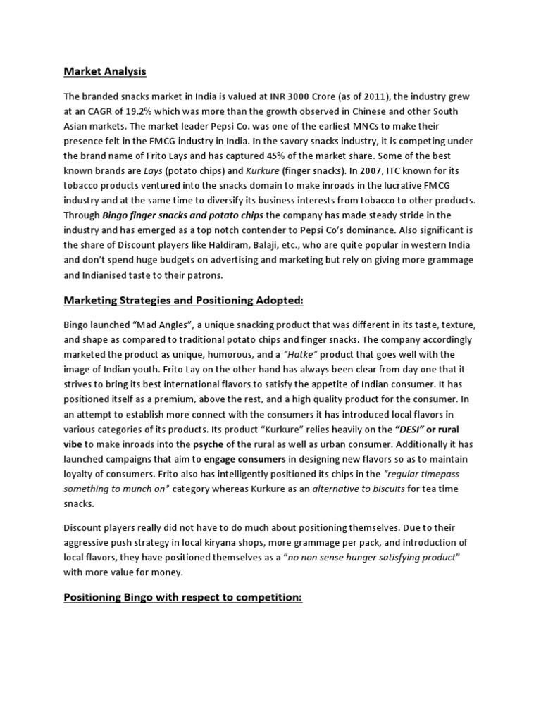 Indian Snacks Market PDF Potato Chip Brand