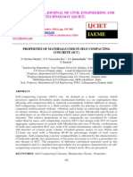 Properties of Materials Used in Self Compacting Concrete (SCC)