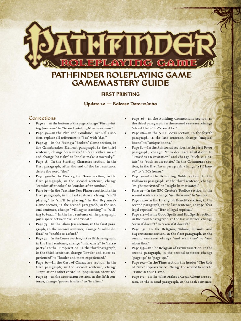 pathfinder gamemastery guide pdf download