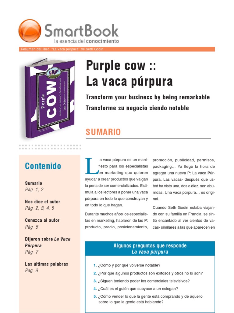 La Vaca Purpura Marketing Negocios General