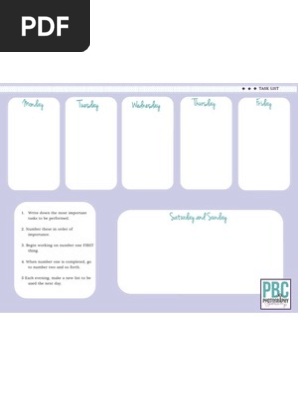 Task List