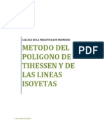 Informe III (Metodo Del Poligono de Thiessen - Metodo de Las Lineas Isoyetas)