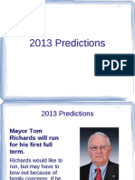 2013 Predictions