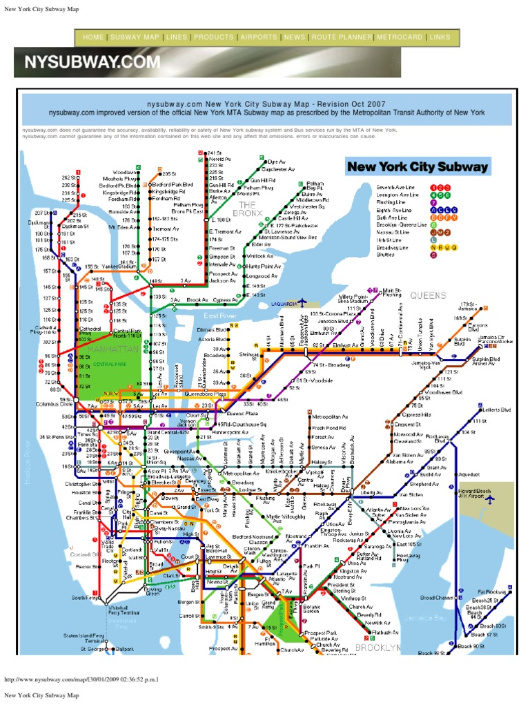 New York City Subway Map | PDF