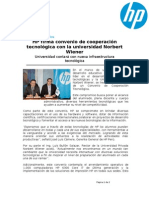 HP Firma Convenio de Cooperación Tecnológica Con La Universidad Norbert Wiener