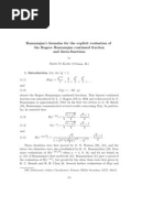 Ramanujan - Paper